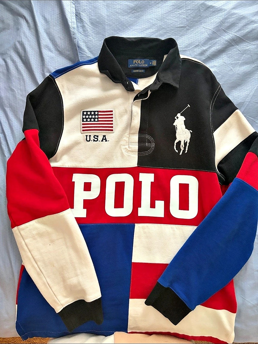 Polo Ralph Lauren Colorblock Flag Rugby Shirt